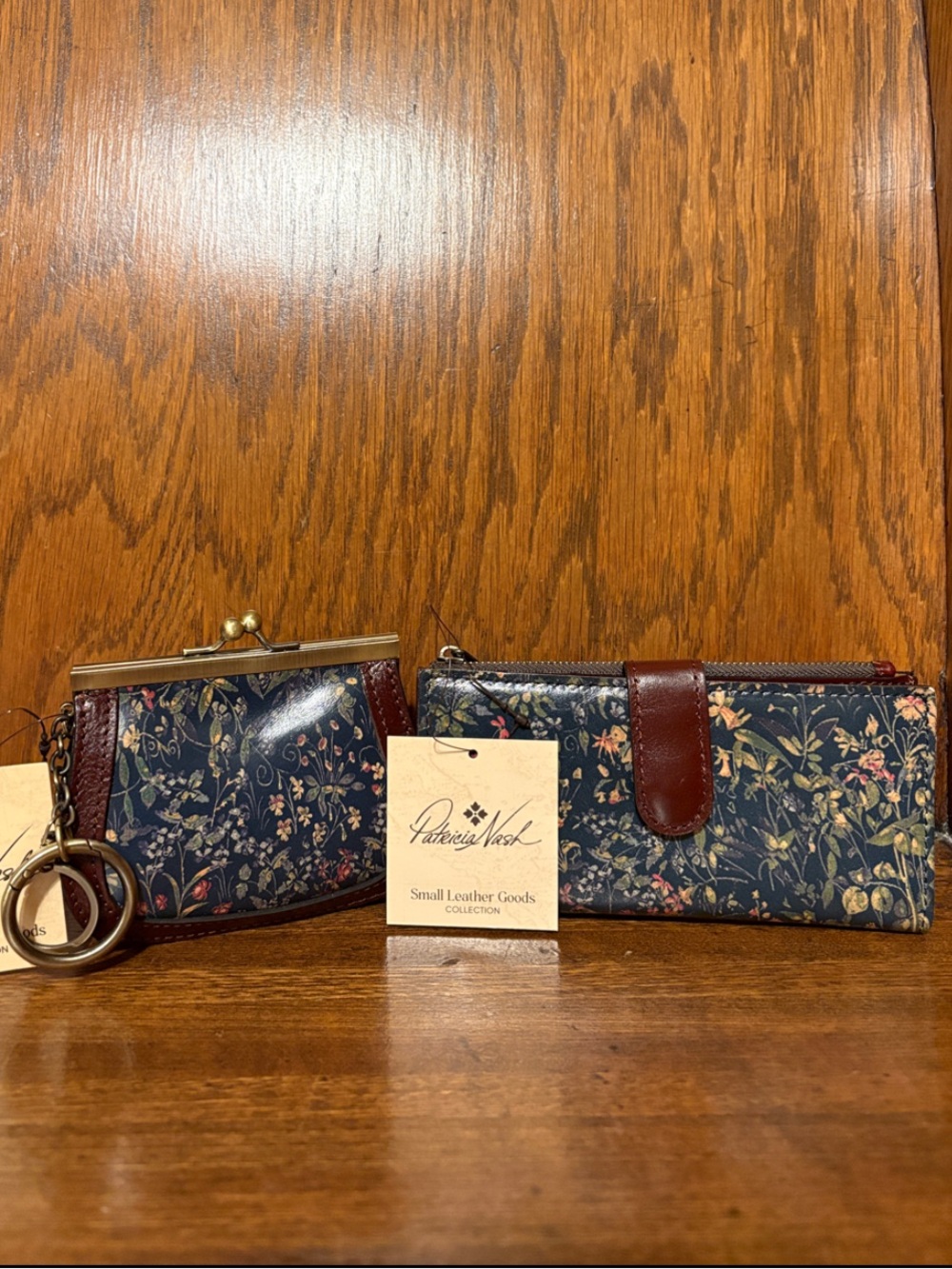 NWT-Patricia Nash-Tuscan Fields-Nazari Bifold Wallet & Bella Coin Purse-$168